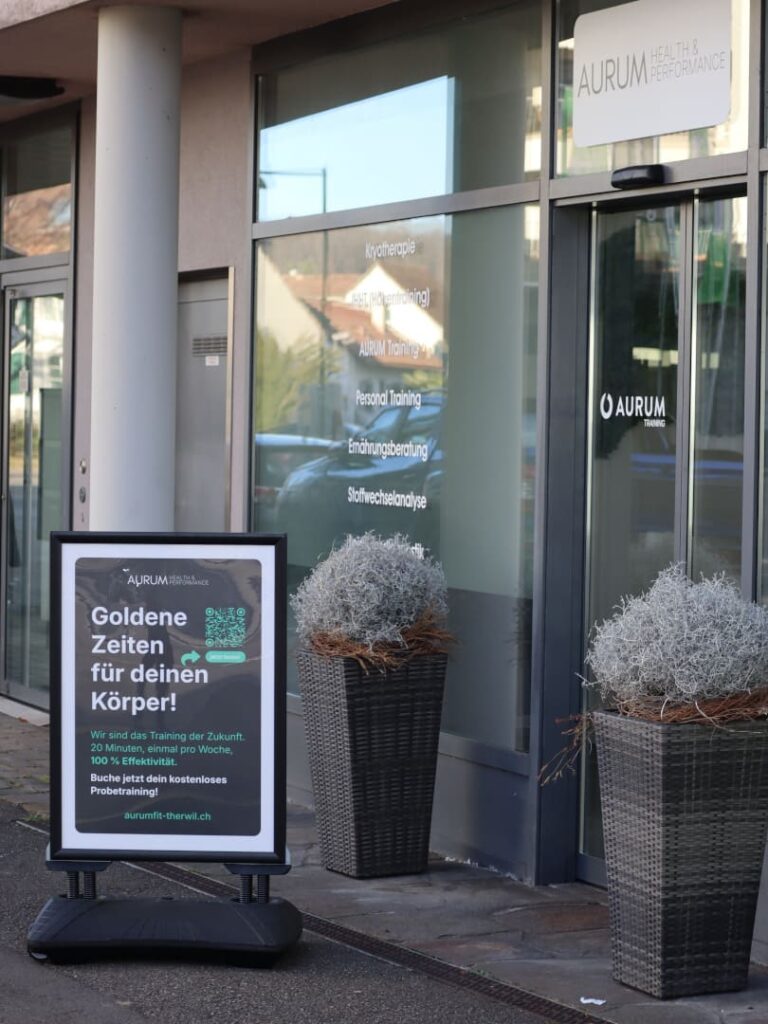 AURUM Health & Performance Standort in Therwil – Gesundheitszentrum für Ernährungsberatung, Stoffwechselanalyse und Personal Training