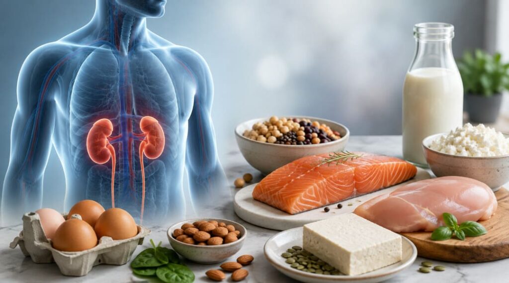 Ernährungsmythen über Protein – Nieren und verschiedene proteinreiche Lebensmittel